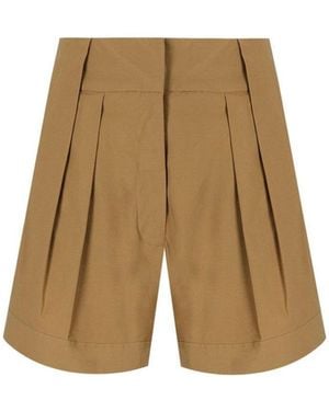 FEDERICA TOSI Classic Khaki Shorts - Natural