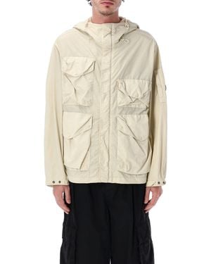 C.P. Company Flatt Nylon Goggle Jacket Polyamide - Natural