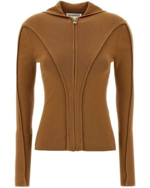 Victoria Beckham Piping' Sweater - Brown