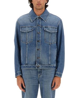 Fendi Denim Jas - Blauw