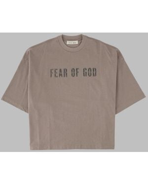 Fear Of God T Shirt "Merch" - Grey