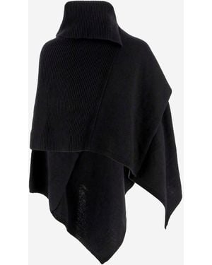 Niccolò Pasqualetti Niccol 'Pasqualetti Wool E Cashmere Poncho - Blu