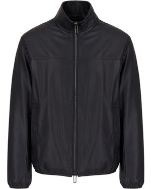 Emporio Armani Manteaux Bleu - Noir