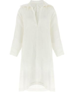 Issey Miyake 'Hempen' Kleid - Weiß