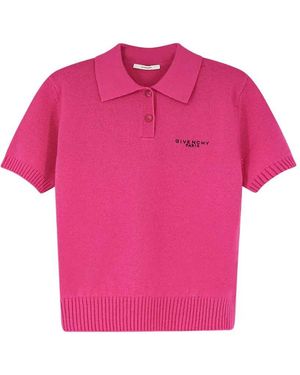 Givenchy Besticktes Poloshirt - Pink