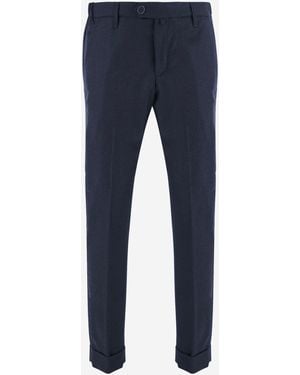 Jacob Cohen Pantalones de lana elástica - Azul