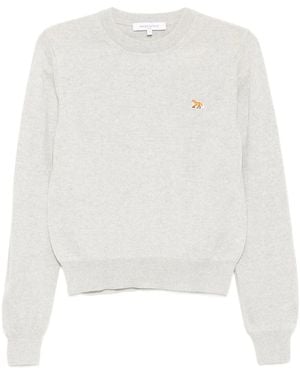 Maison Kitsuné Baby Fox Merino Regular Jumper - White