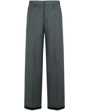 Maison Margiela Wool Blend Trousers - Grey