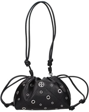 Tory Burch Shoulder Bags Willa Skinned - Black