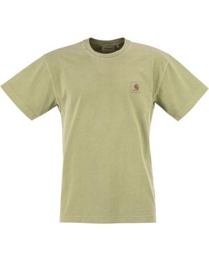 Carhartt T Shirt With Square Label - Green
