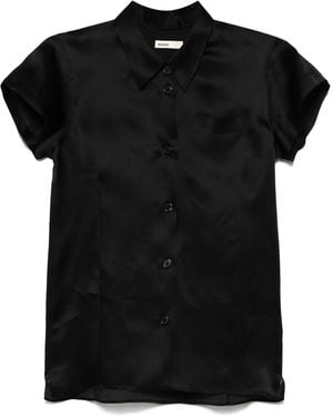 KHAITE Silk Shirt - Black
