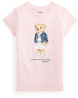Polo Ralph Lauren "Lady Bear" T-Shirt - Pink