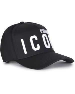 DSquared² Hat Made Of Cotton - Black