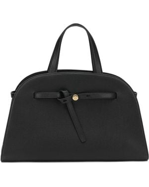 Tory Burch "Romy Bauletto" Large Handbag - Black