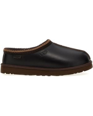 UGG 'tasman Leather Regenerate' Sabots - Zwart