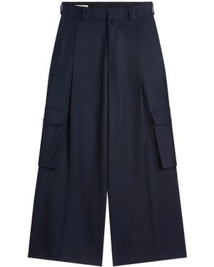 Dries Van Noten Piers Tris 1176 M.W.Pants Nav - Blue