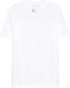 Marco Pescarolo Kurzarm-T-Shirt mit Rundhalsausschnitt - Weiß