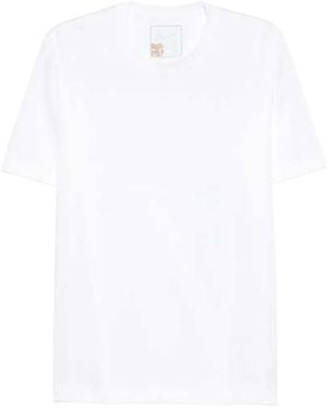 Marco Pescarolo Short Sleeved Crew Neck T Shirt - White