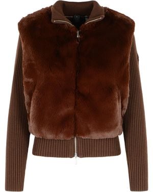 Moose Knuckles Caffè Faux Fur Jacket - Brown