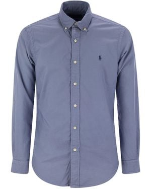 Polo Ralph Lauren Custom Custom Fit Oxford Shirt - Blu