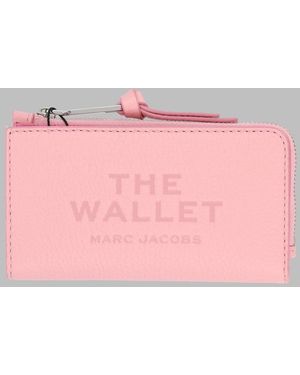Marc Jacobs Wallet The Leather Slim Cow & Purses - Pink