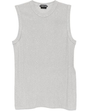 Tom Ford Sequined Top - Grey