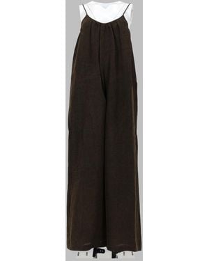 Uma Wang Sleeveless Wide-Leg Jumpsuit - Black
