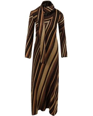 Akep Dresses Multi Color - Brown