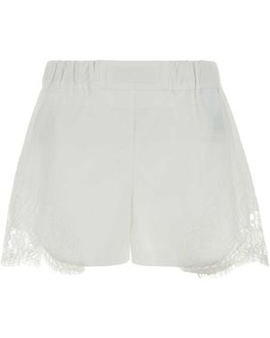 Versace Poplin Shorts - White