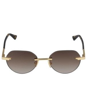 Bottega Veneta Occhiali Da Sole Bv1379 S 003 Oro Oro Marrone /19/145 - Nero