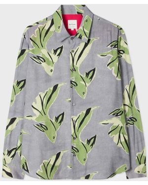 Paul Smith Herren S/C Übergroßes Hemd - Grün
