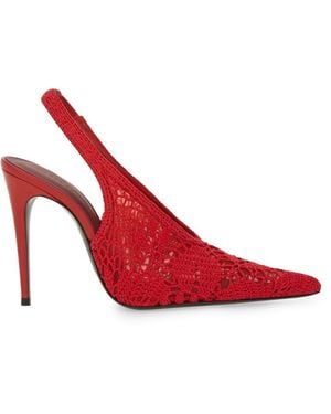 Magda Butrym Crochet Slingback - Red