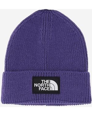 The North Face Logo Beanie - Purple