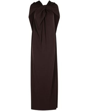 Jil Sander Brown Viscose -jurk - Bruin