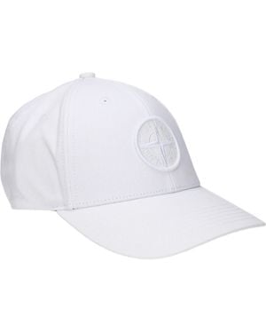 Stone Island Hats Cotton - White