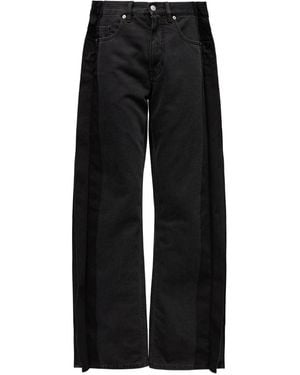 MM6 by Maison Margiela Denim Cotton Jeans - Black