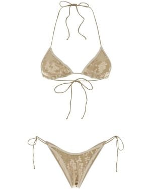 Oséree Embellished Swimwear - White