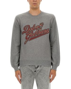 Dolce & Gabbana Crew Neck Sweatshirt - Grey