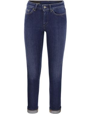 Dondup Monroe Five Pocket Skinny Fit Jeans - Blue