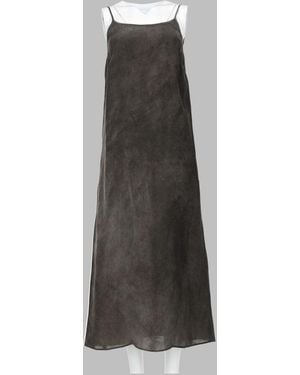 Uma Wang Chic Cupro Mini Dress For - Grey