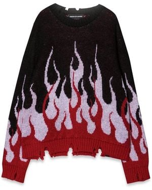 Vision Of Super Jumper With Double Flames - Red