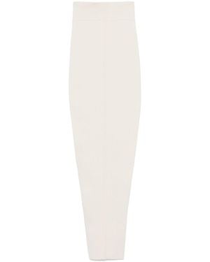 Rick Owens Gonna Lunga Pillar - Bianco