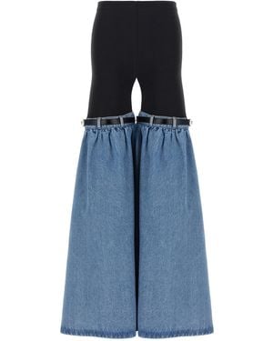 Coperni 'Hybrid Denim Flare' Pants - Blue
