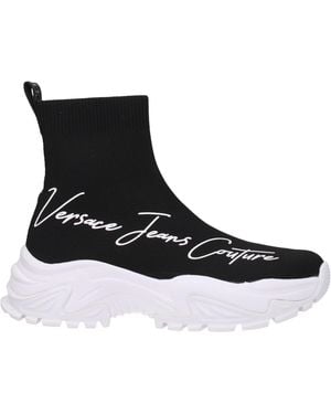 Versace Jeans Couture Trainers Couture Donna Tessuto Nero/Bianco - Black
