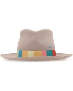SUPERDUPER Dove Felt Bouganville Hat - White