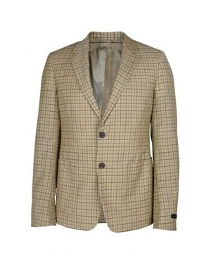 Prada Wool-Mohair Chequered Jacket - Green
