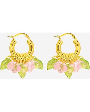 Annele Pendientes Mini Baby Blossom - Amarillo