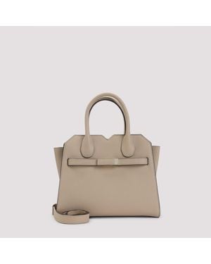 Valextra Milano Mini Handbag - Natural