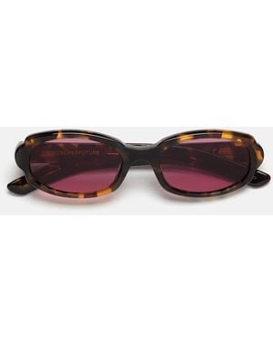 Retrosuperfuture Sonnenbrille Esatto Burnt Havana L33 Braun/Rot Unisex - Mehrfarbig