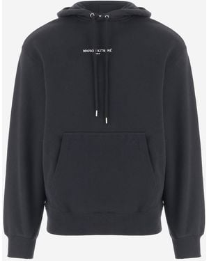 Maison Kitsuné Katoenen Hoodie Van Maison Kitsune Met Logo - Blauw